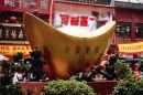 Chinese Gold Ingot Model, Old China Town, Shanghai